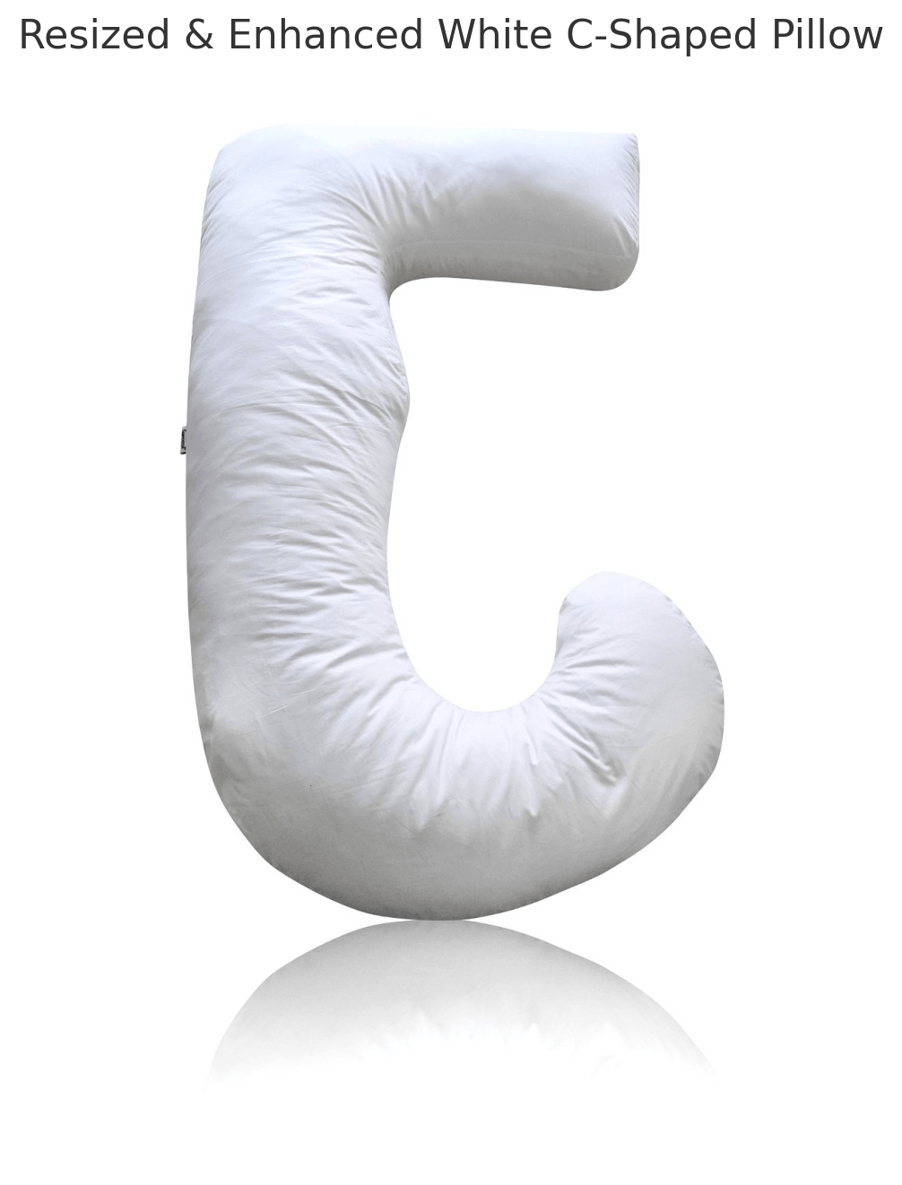 J - Shaped Body Pillow – Contour Sleep Support with White Pillowcase | Sanggolcomfort