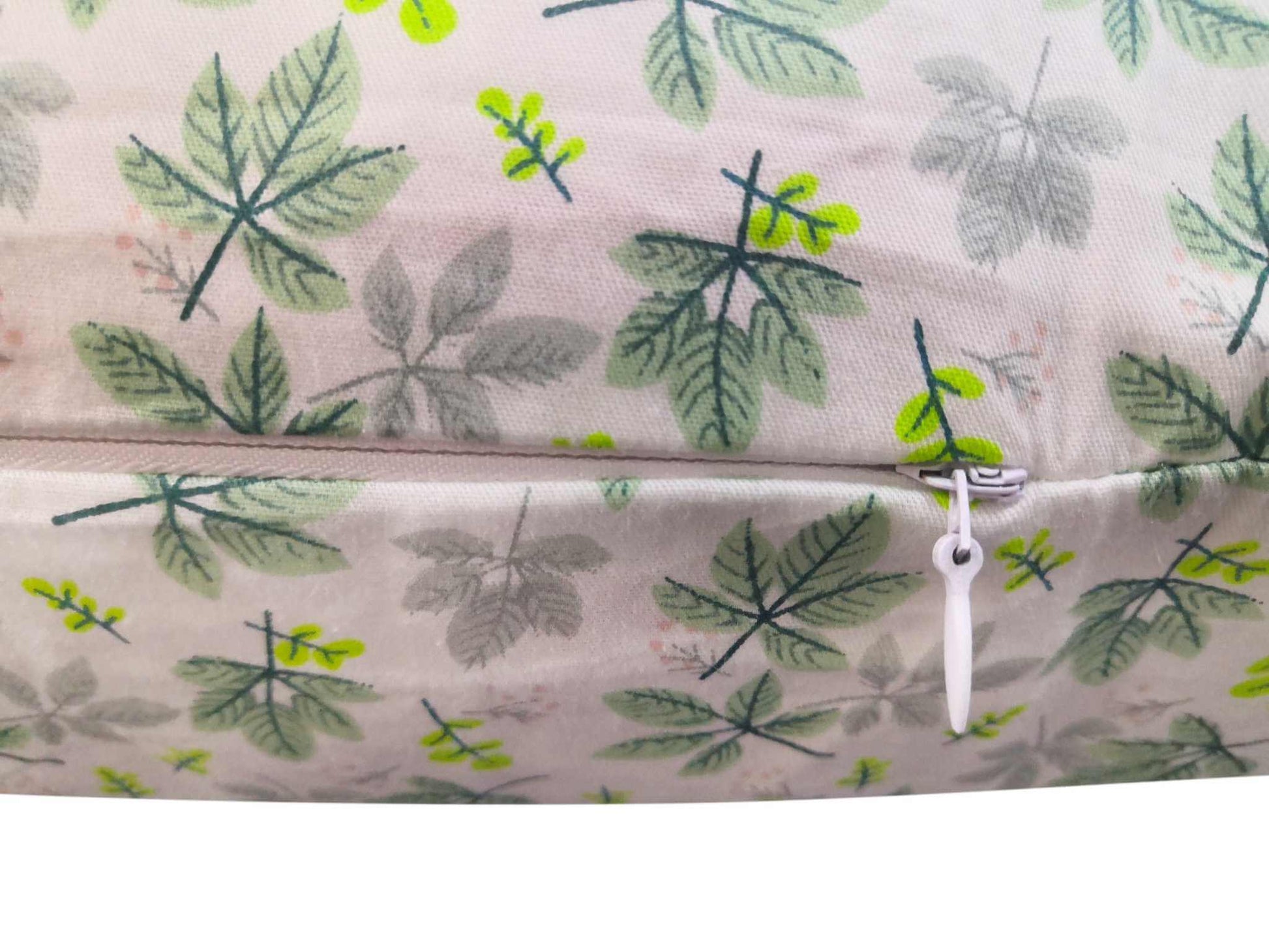 J Shaped Body Pillow – Full - Body Comfort for Pregnancy & Sleep (Green Leaves) | Sanggolcomfort