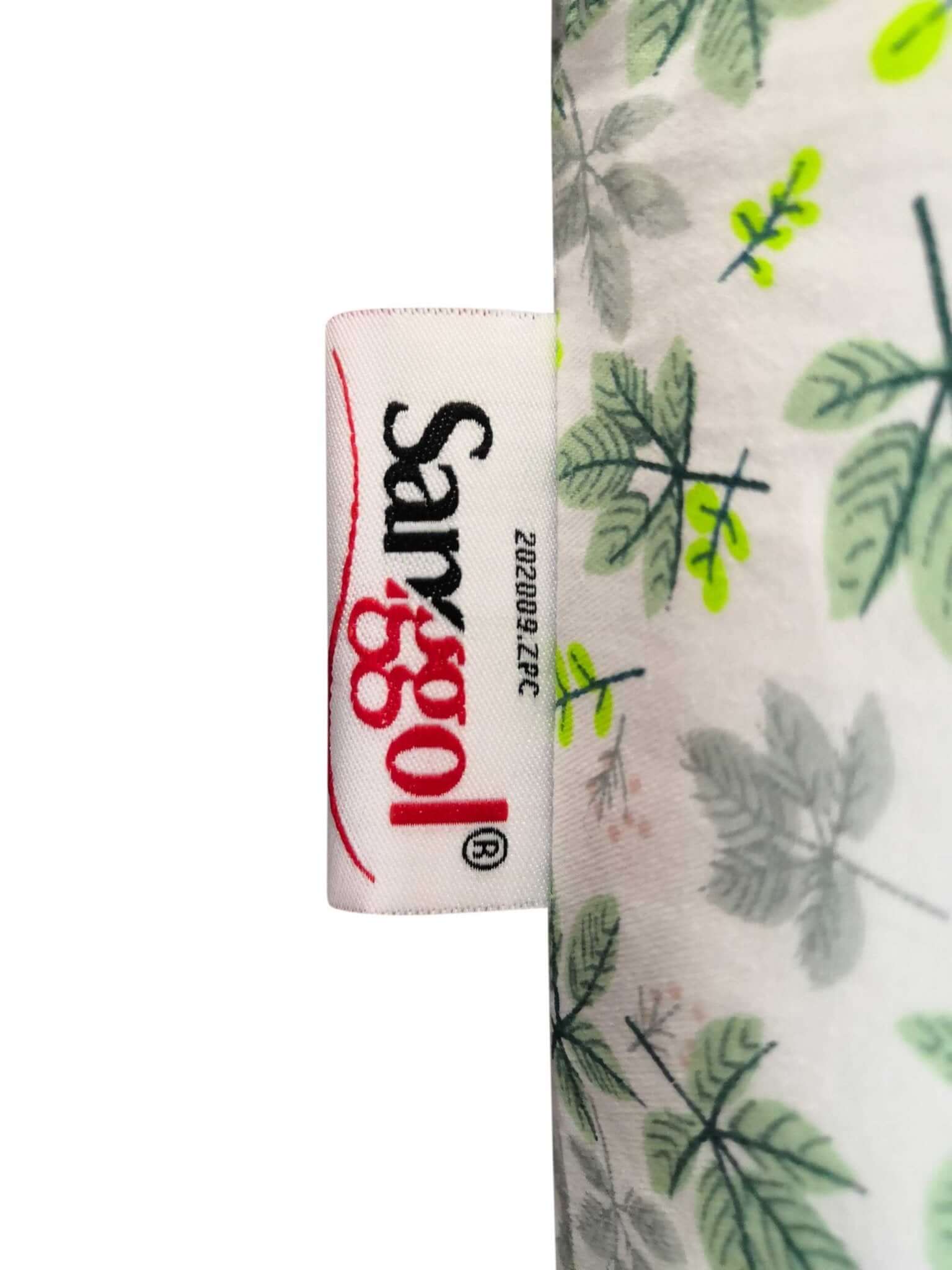 J Shaped Body Pillow – Full - Body Comfort for Pregnancy & Sleep (Green Leaves) | Sanggolcomfort