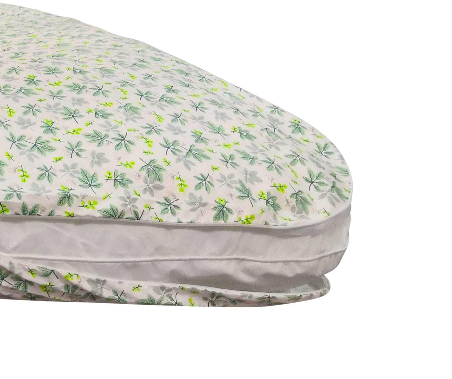 J Shaped Body Pillow – Full - Body Comfort for Pregnancy & Sleep (Green Leaves) | Sanggolcomfort