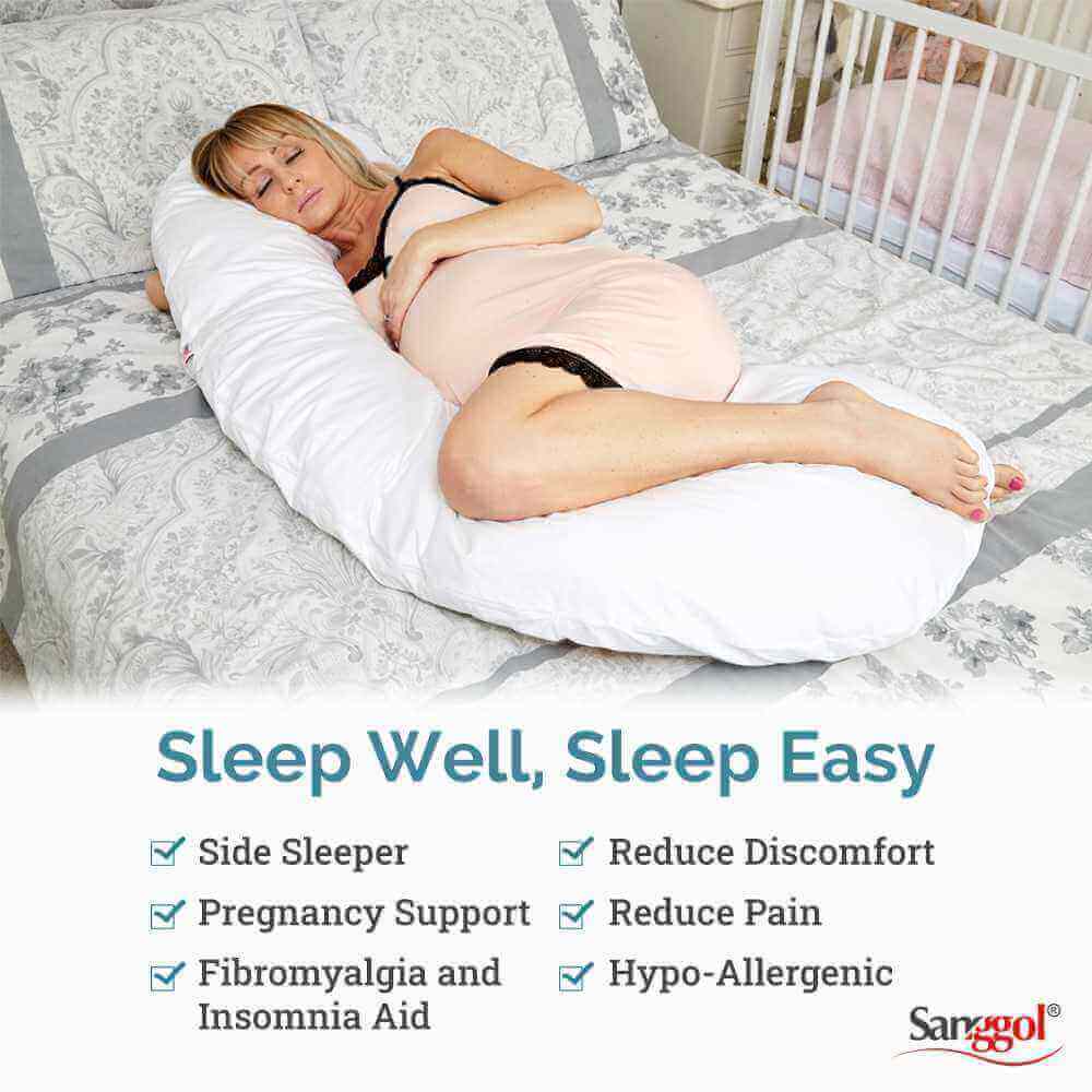 C Shaped Body Pillow- Shop now at Sanggolcomfort