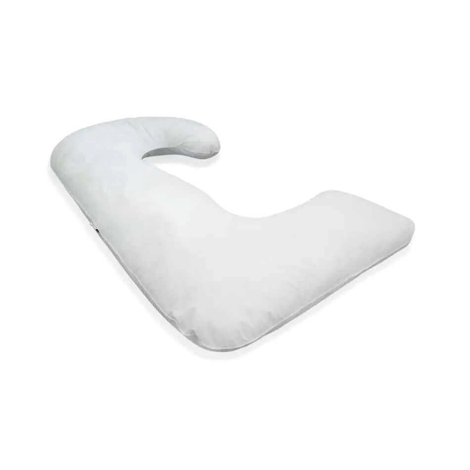 J Shaped Body Pillow with Carry Case - White - Shop now at Sanggolcomfort
