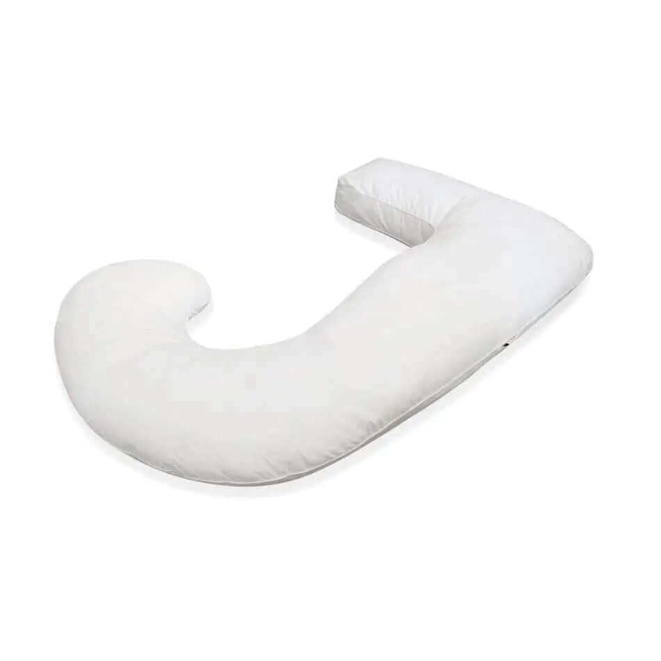J Shaped Body Pillow with Carry Case - White - Shop now at Sanggolcomfort