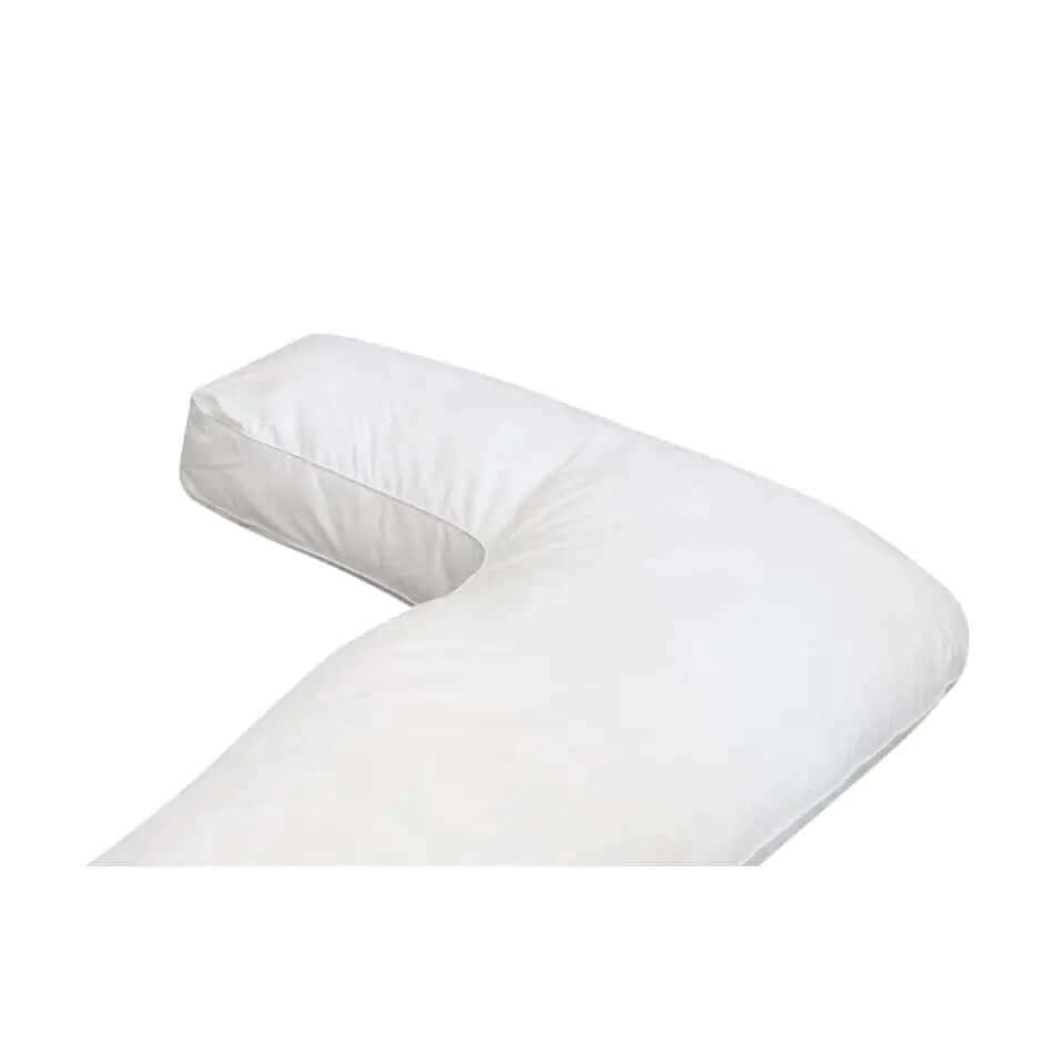 J Shaped Body Pillow with Carry Case - White - Shop now at Sanggolcomfort