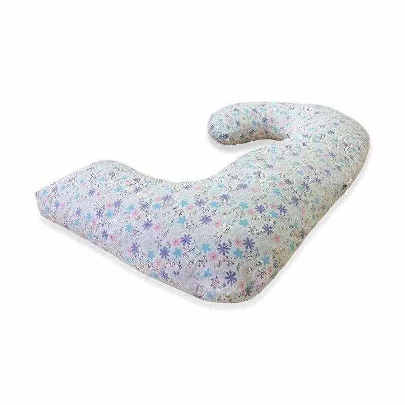 J Shaped Body Pillow - Pink 'n' Daisies - Shop now at Sanggolcomfort