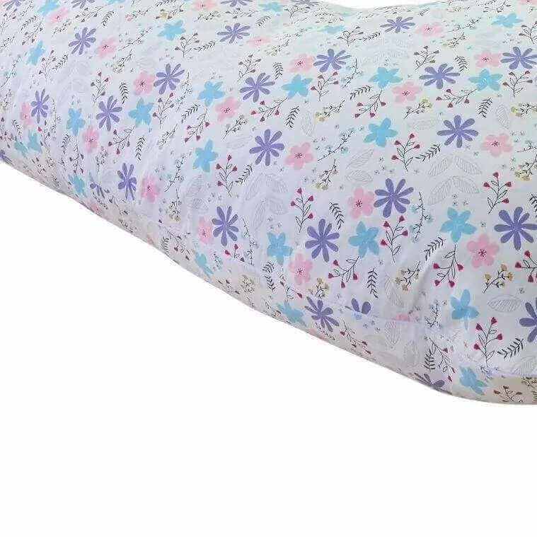 J Shaped Body Pillow - Pink 'n' Daisies - Shop now at Sanggolcomfort