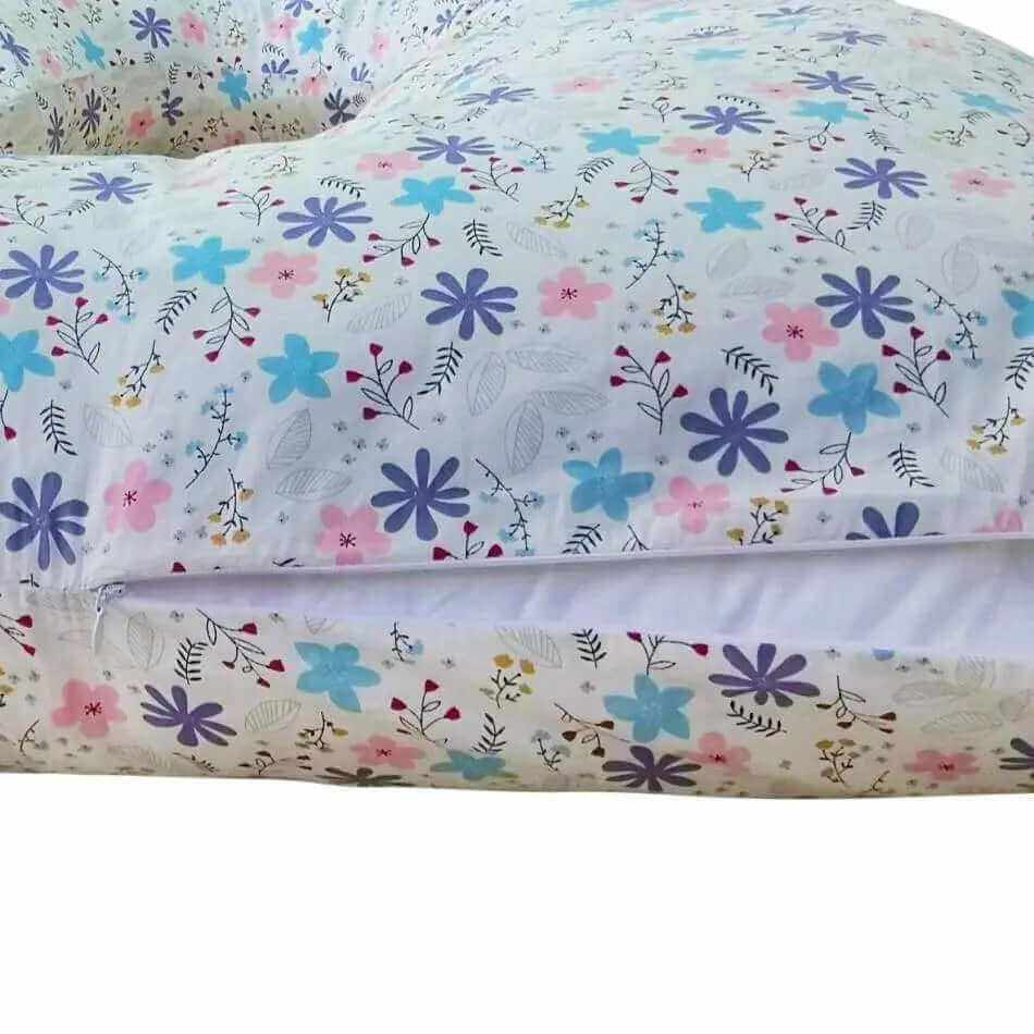 J Shaped Body Pillow - Pink 'n' Daisies - Shop now at Sanggolcomfort