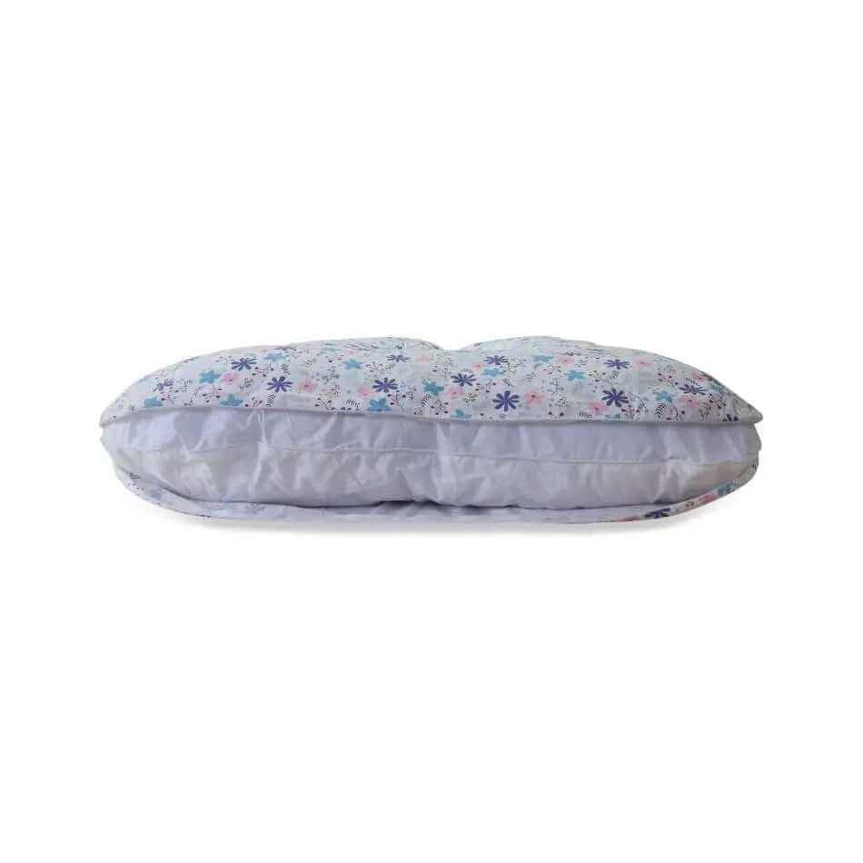 U Shaped Full Body Pillow with Extra Case and a Bag - Pink Daisies - Shop now at Sanggolcomfort