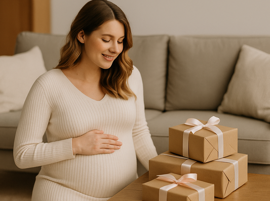 Pregnanct Woman with Gifts | Sanggolcomfort