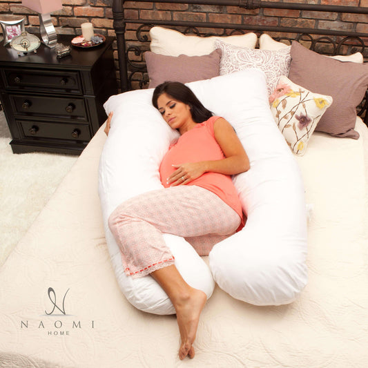 How to use a U-shaped pregnancy pillow