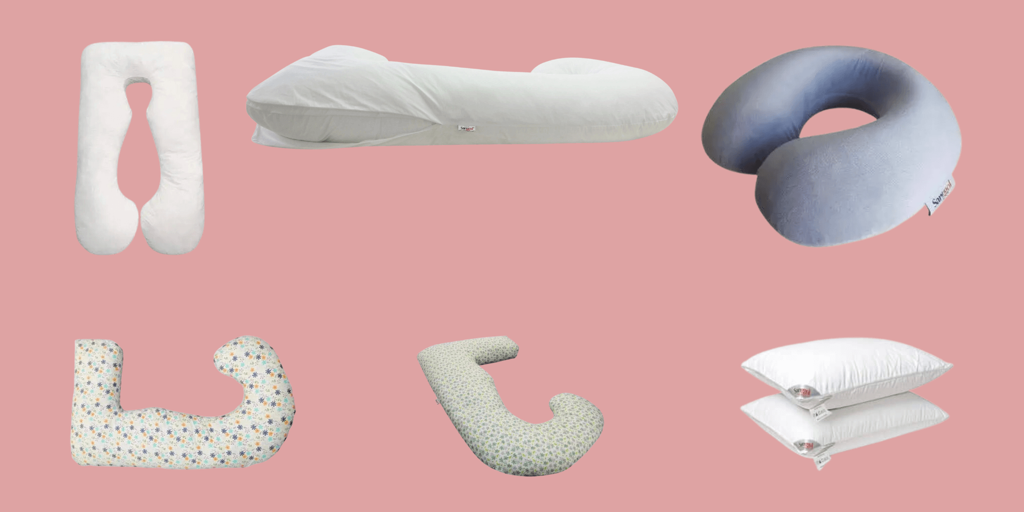 Sanggol Pillows | Various versions of our body pillows displayed