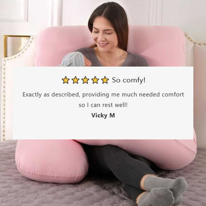 U Shaped Full Body Pillow - with Pillowcase | Pregnancy Pillow