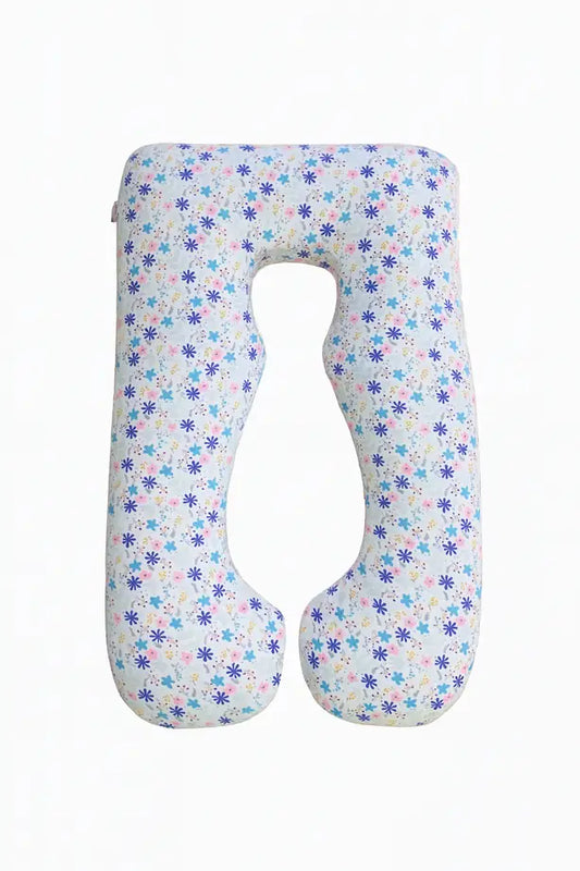 U-shaped pillow with floral pattern on a white background | Sanggol
