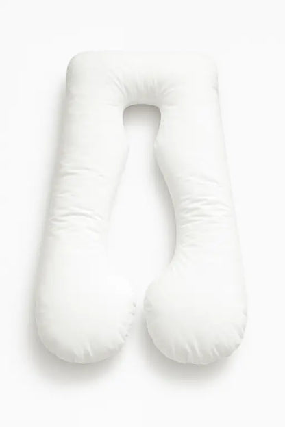 White U-shaped pillow on a white background | Sanggol