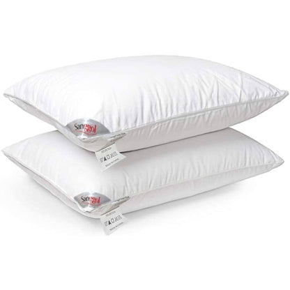 Sanggol Duck Down & Feather Mix Pillows - Hotel Quality Pillows for back & side Sleepers, | Sanggol®