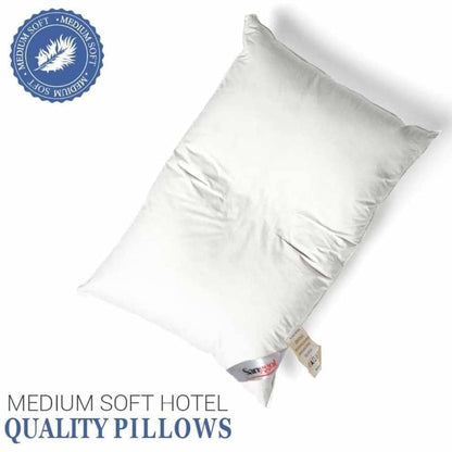 Sanggol Duck Down & Feather Mix Pillows - Hotel Quality Pillows for back & side Sleepers, | Sanggol®